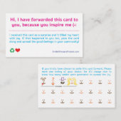 Zahlen Sie ihm Vorwärtskarten Visitenkarte (Vorne/Hinten)