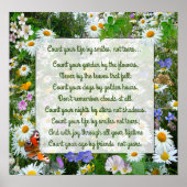 "ZÄHLEN SIE IHR LEBEN NACH LÄCHEN" POSTER (Vorne)