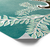 Zählen Sie Ihr Segen-Zitat mit Eule Poster (Ecke)