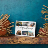 Zählen Sie Ihre Angebotsnotierung Foto Collage Fotoplatte (Seite)