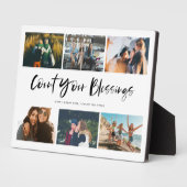 Zählen Sie Ihre Angebotsnotierung Foto Collage Fotoplatte (Seite)