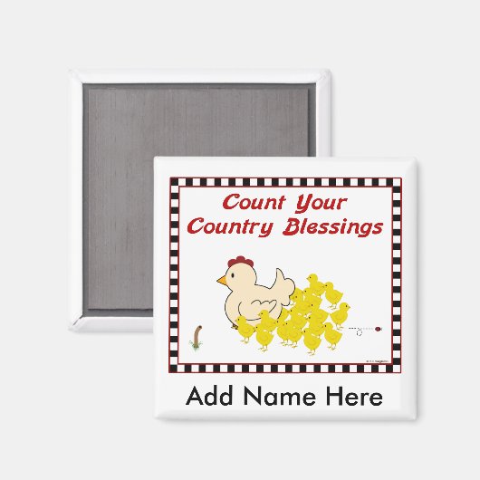 Zählen Sie Ihre Ländersegnung Magnet (Vorderseite/Rückseite)