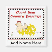 Zählen Sie Ihre Ländersegnung Magnet (Vorne)