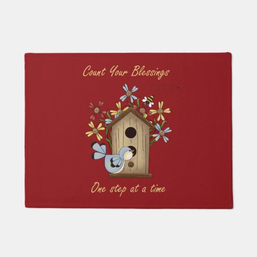 Zählen Sie Ihre Segen-Fußmatte Fußmatte (Vorderseite)