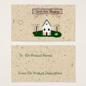 Zählen Sie Ihre Segen Kirche Hang Tag (Vorne & Hinten)