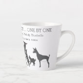 Zählen Sie Ihre Segnung Ihre Ziegenherde Latte Tas Milchtasse (Rechts)