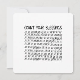 Zählen Sie Ihre Segnungen Einladung