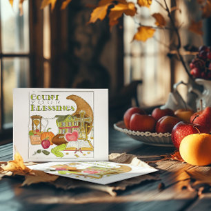 Zählen Sie Ihre Segnungen Inspiration Postkarte