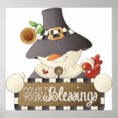 Zählen Sie Ihre Segnungen Poster (Vorne)