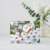 Zählen Sie Ihre Segnungen Postkarte (Stehend Vorderseite)