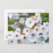 Zählen Sie Ihre Segnungen Postkarte (Vorne/Hinten)