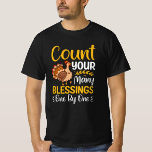 Zählen Sie Ihre vielen Segnungen eins nach dem an T-Shirt