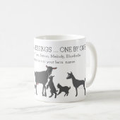 Zählen Sie Ihren Segen für GOAT-LIEBER Kaffeetasse (VorderseiteRechts)