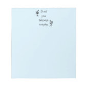 Zählen Sie Ihren Segen jeden Tag Notizblock (Vorderseite)