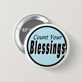 Zählen Sie Ihren Segen-Knopf Button (Vorne & Hinten)