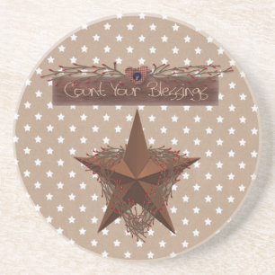 Zählen Sie Ihren Segen-Untersetzer Untersetzer