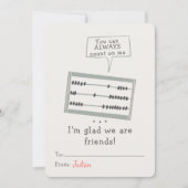 Zählen Sie immer auf meinen Valentinstag-Klassenzi (Vorderseite)