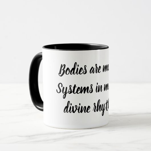 Zählen Sie jeden Atemzug Tasse (Vorderseite Links)