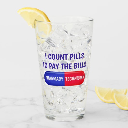 Zählen Sie Pillen, um die Rechnung zu bezahlen Gla Glas (Vorderseite Ice)