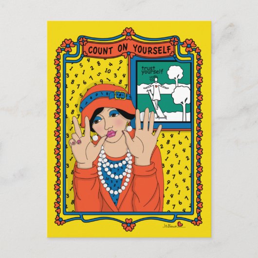 Zählen Sie sich selbst_B_ Postkarte (Vorderseite)