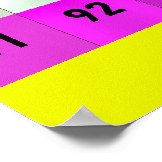 Zahlen sind Cool, Hunderte von 1-100 Zahlen Poster (Ecke)