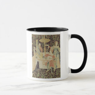 Zahlen um einen Brunnen Tasse