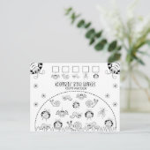 Zählen und farbige Math-Aktivität von Kindern Postkarte (Stehend Vorderseite)