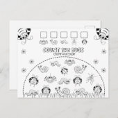 Zählen und farbige Math-Aktivität von Kindern Postkarte (Vorne/Hinten)