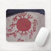 Zahlen und Tiere um eine Sonne Mousepad (Mit Mouse)