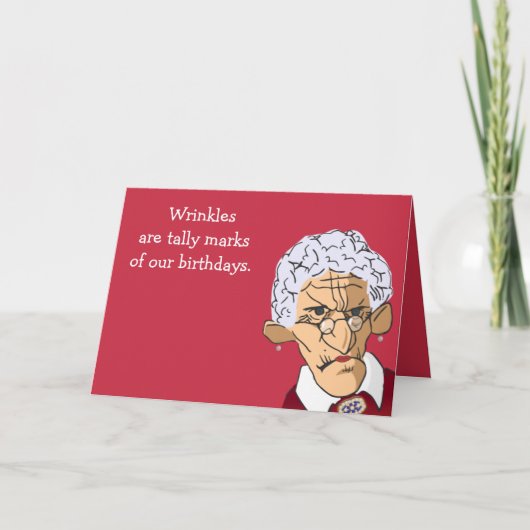 Zählen von Falten Geburtstagskarte Karte (Vorderseite)