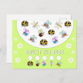 Zählen von Fehlern Kinder Math Learning Activity Postkarte (Vorne/Hinten)