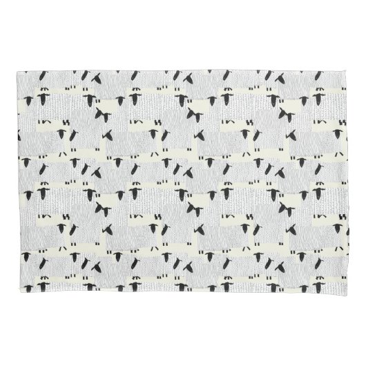 Zählen von Schafen vor dem Schlaf Kissenbezug (Vorderseite)