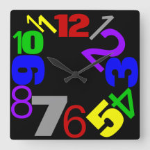 ~Zahlen~ WALL CLOCK, MULTICOLORED, CUSTOMIZE!