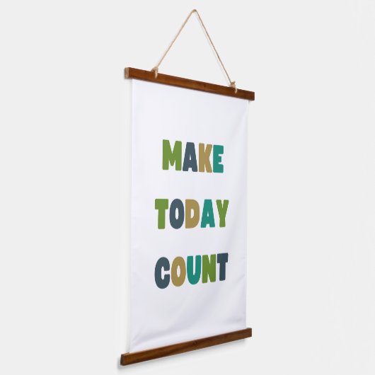 zählen. Wandteppich mit Holzrahmen (Gewinkelt)