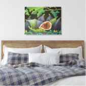 Zahlen zu Schwarz 2014 Leinwanddruck (Insitu (Schlafzimmer))