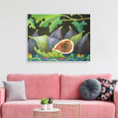 Zahlen zu Schwarz 2014 Leinwanddruck (Insitu (Wohnzimmer))