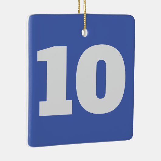 Zahlen zum Thema Hanging, Keramikornament (Rechts)