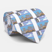 Zahlender Parkuhrauto Vektor Krawatte (Gerollt)