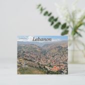 Zahlenlinie Libanon Postkarte (Stehend Vorderseite)