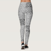Zahlenmuster 01 mit hellgrauem Hintergrund Leggings (Rückseite)