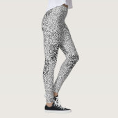 Zahlenmuster 01 mit hellgrauem Hintergrund Leggings (Rechts)