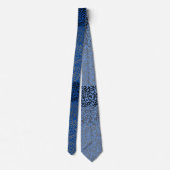 Zahlenmuster 01 w Blauer BG Krawatte (Rückseite)