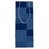 Zahlenmuster 01 w Dblue BG Geschenktüte Für Weinflaschen (Rückseite)