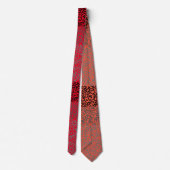 Zahlenmuster 01 w Roter BG Krawatte (Rückseite)