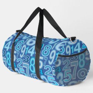 Zahlenmuster Duffle Bag