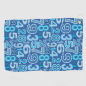 Zahlenmuster Golfhandtuch (Horizontal)