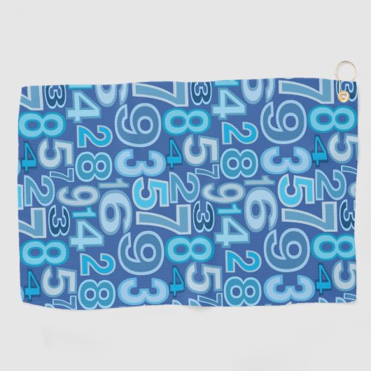 Zahlenmuster Golfhandtuch (Horizontal)
