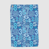Zahlenmuster Golfhandtuch (Vorderseite)