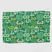 Zahlenmuster Golfhandtuch (Horizontal)