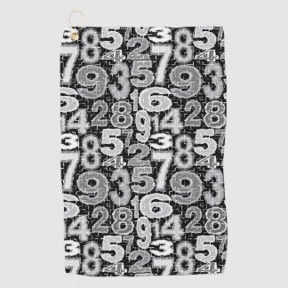 Zahlenmuster Golfhandtuch
